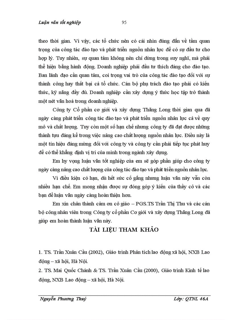 image for page Hoàn thiện công tác đào tạo và phát triển nguồn nhân lực tại Công ty cổ phần Cơ giới và xây dựng Thăng Long