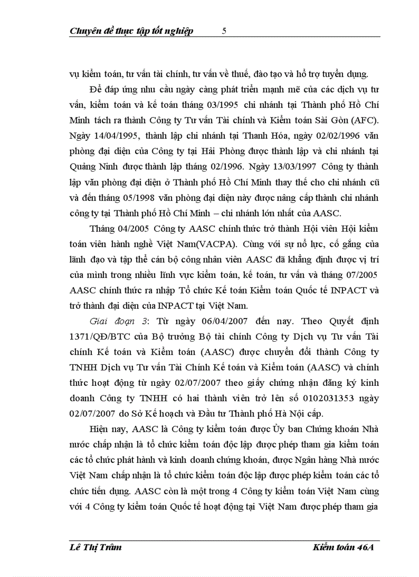image for page Hoàn thiện kỹ thuật thu thập bằng chứng kiểm toán trong kiểm toán Báo cáo tài chính tại AASC
