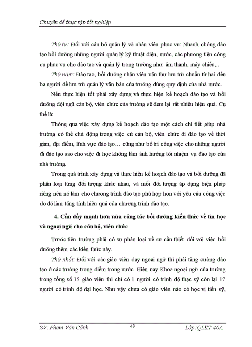 image for page Thực trạng và giải pháp nâng cao chất lượng đào tạo và phát triển đội ngũ cán bộ viên chức trường Trung học nghiệp vụ quản lý lương thực thực phẩm