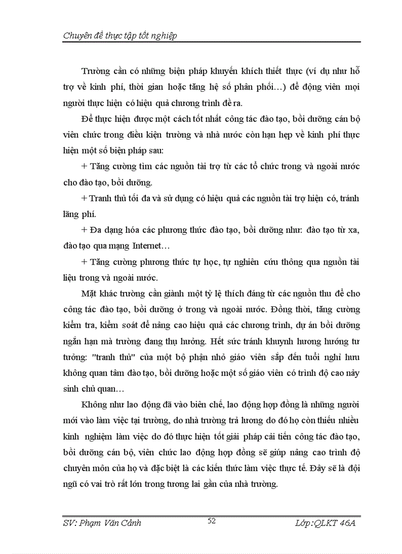 image for page Thực trạng và giải pháp nâng cao chất lượng đào tạo và phát triển đội ngũ cán bộ viên chức trường Trung học nghiệp vụ quản lý lương thực thực phẩm