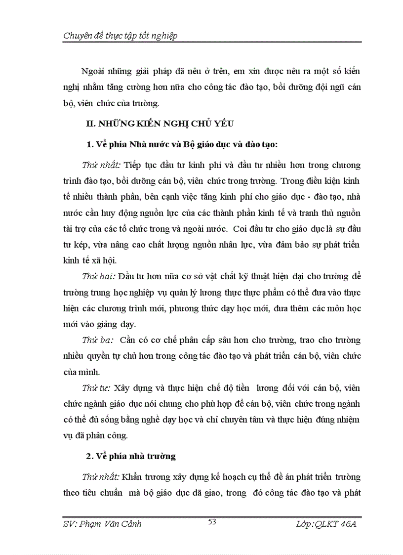 image for page Thực trạng và giải pháp nâng cao chất lượng đào tạo và phát triển đội ngũ cán bộ viên chức trường Trung học nghiệp vụ quản lý lương thực thực phẩm