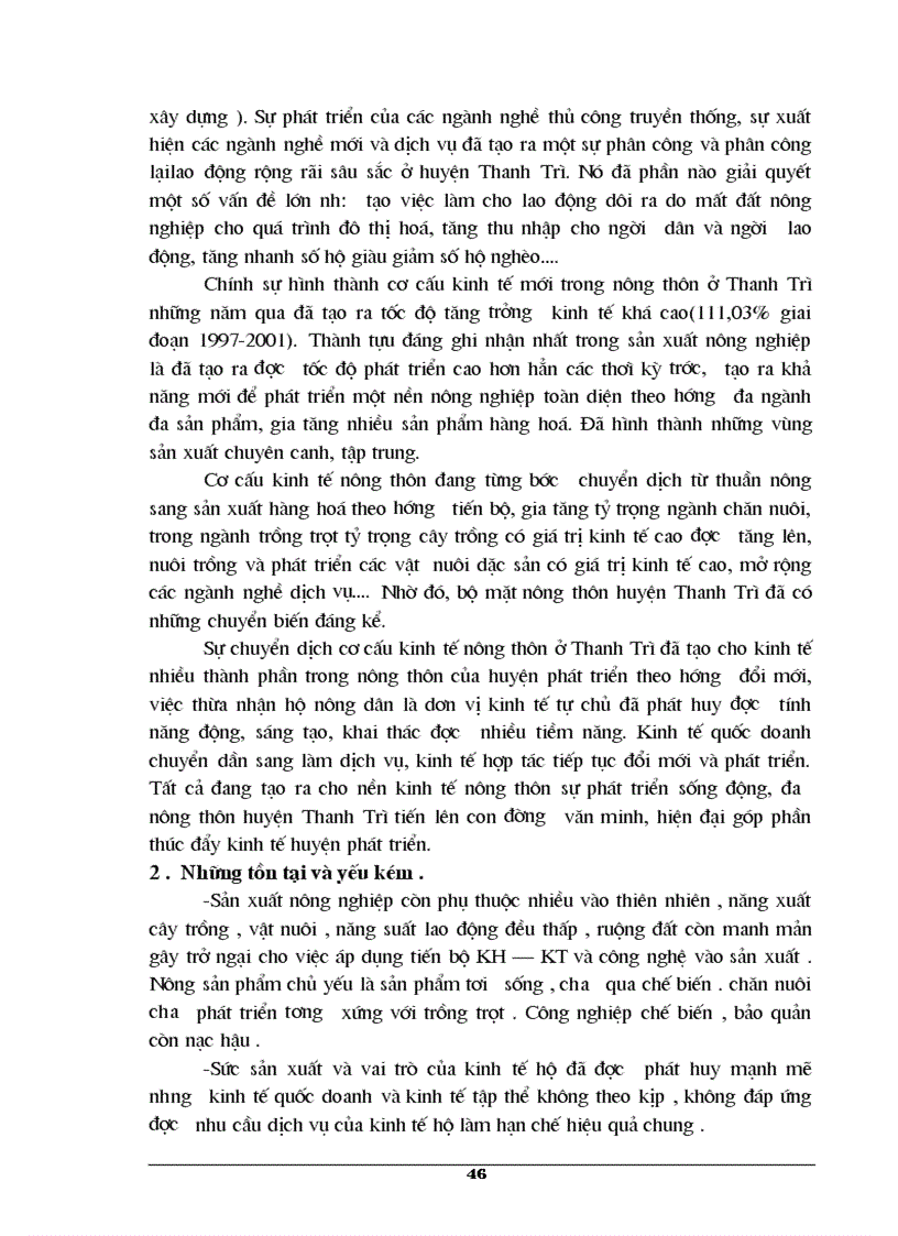 image for page Phương hướng và những giải pháp chủ yếu cho việc chuyển dịch cơ cấu kinh tế nông thôn huyện Thanh Trì thời gian tới