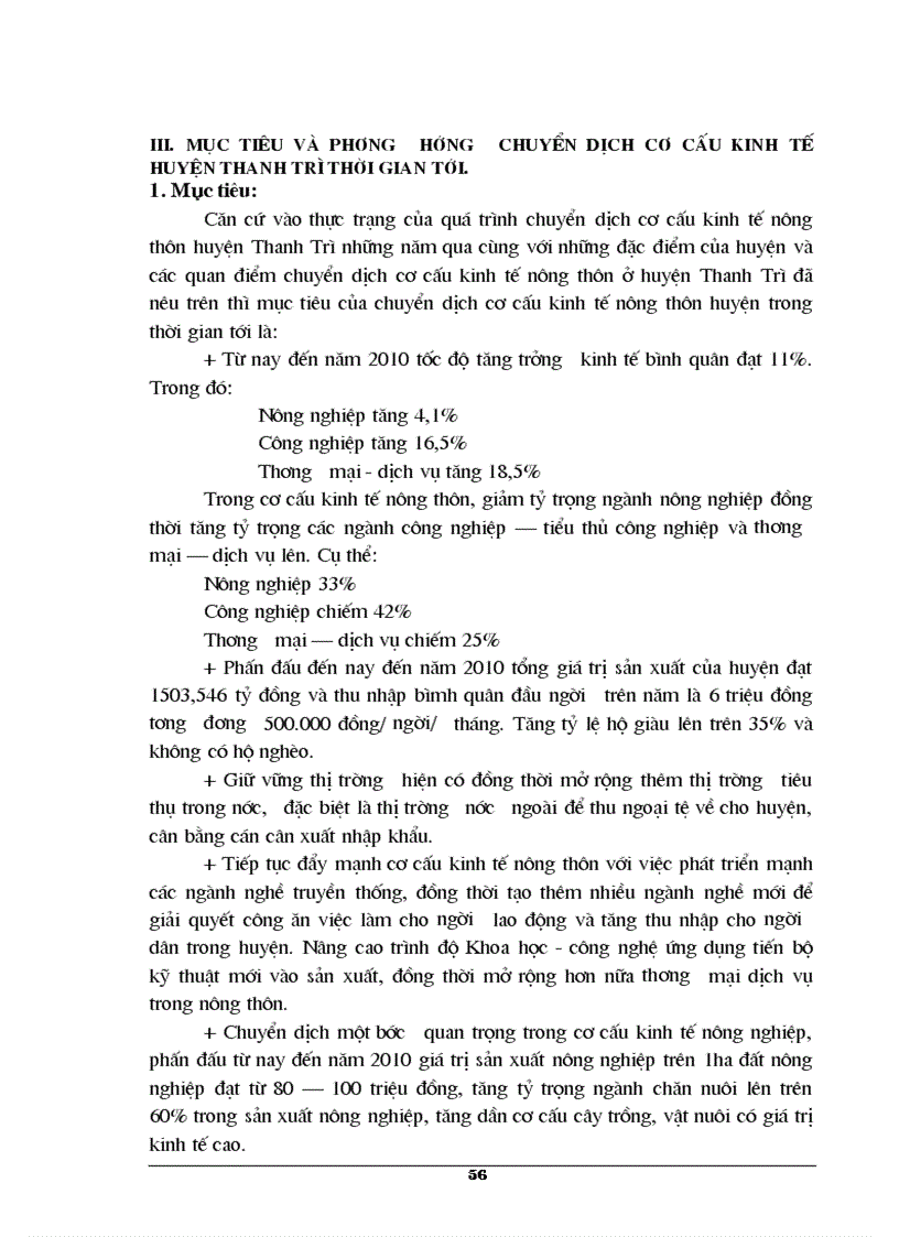 image for page Phương hướng và những giải pháp chủ yếu cho việc chuyển dịch cơ cấu kinh tế nông thôn huyện Thanh Trì thời gian tới