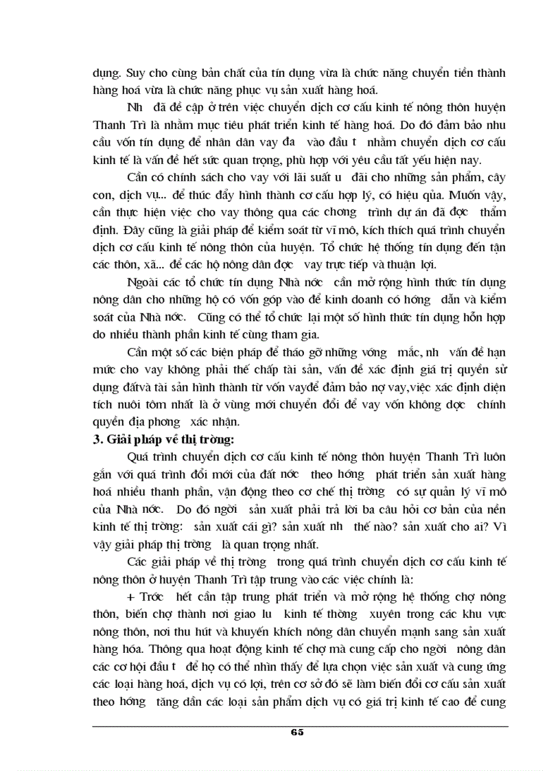 image for page Phương hướng và những giải pháp chủ yếu cho việc chuyển dịch cơ cấu kinh tế nông thôn huyện Thanh Trì thời gian tới