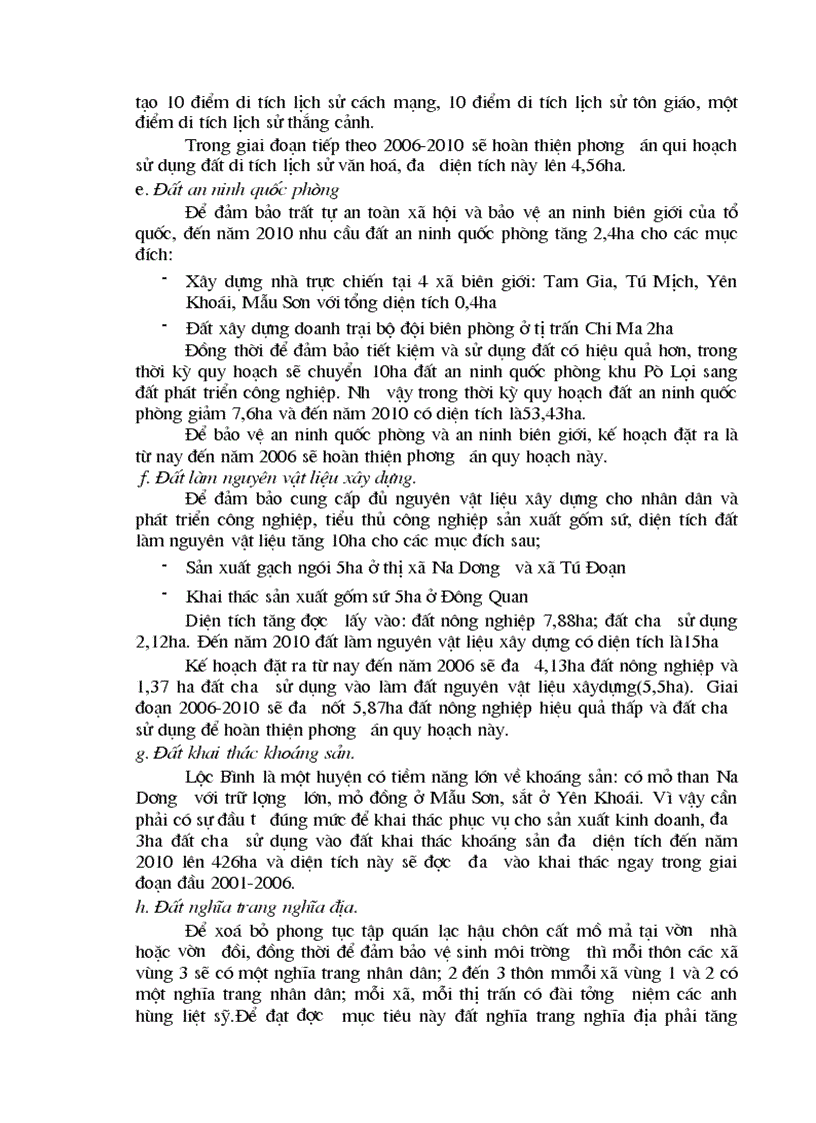 image for page Cơ sở khoa học của quy hoạch sử dụng đất đai huyện Lộc Bình Tỉnh Lạng Sơn thời kỳ 2001 2010