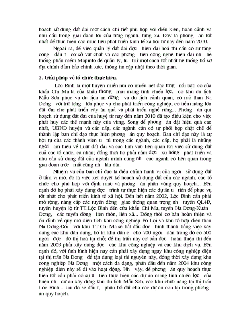 image for page Cơ sở khoa học của quy hoạch sử dụng đất đai huyện Lộc Bình Tỉnh Lạng Sơn thời kỳ 2001 2010