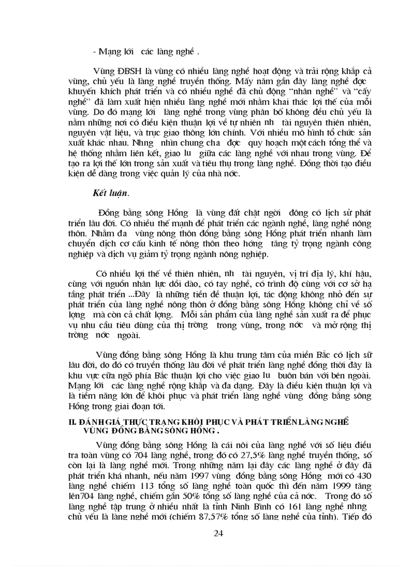 image for page Phương hướng và giải pháp khôi phục và phát triển làng nghề ở vùng đồng bằng sông Hồng giai đoạn 2001 2010