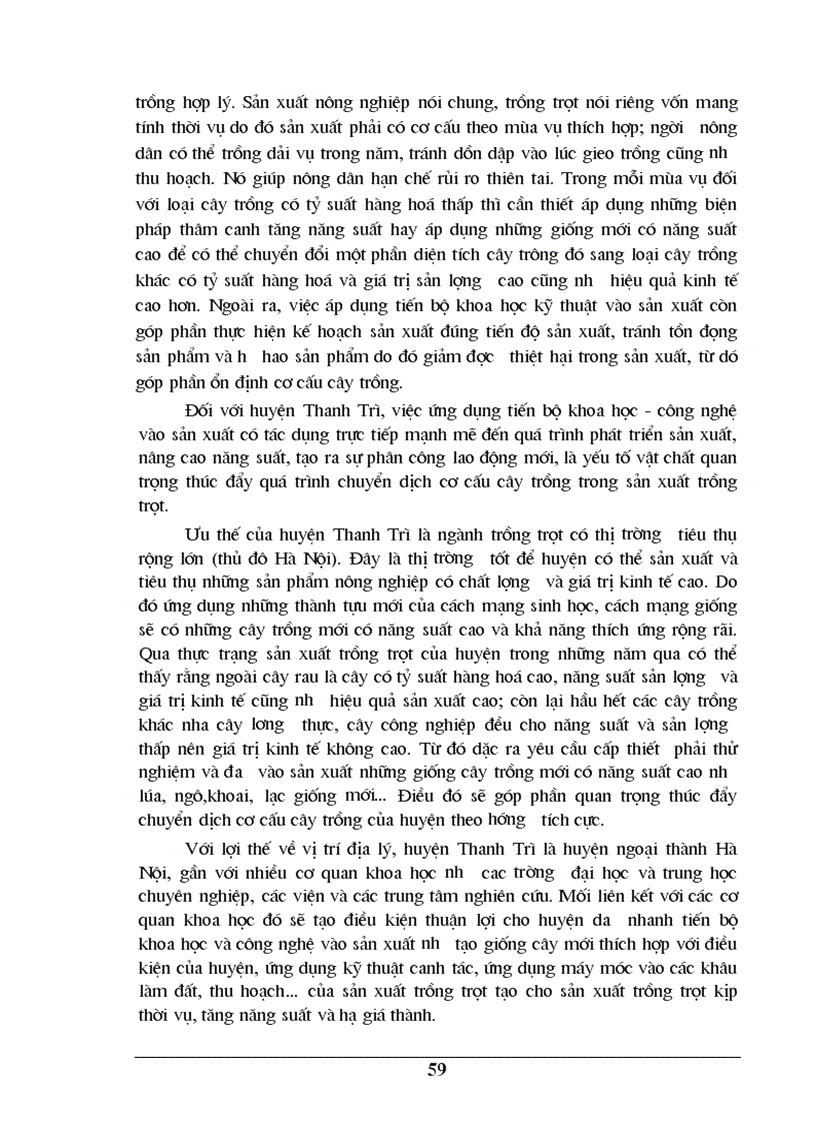 image for page Những biện pháp kinh tế chủ yếu nhằm chuyển dịch cơ cấu cây trồng trên địa bàn huyện Thanh Trì Hà Nội 1