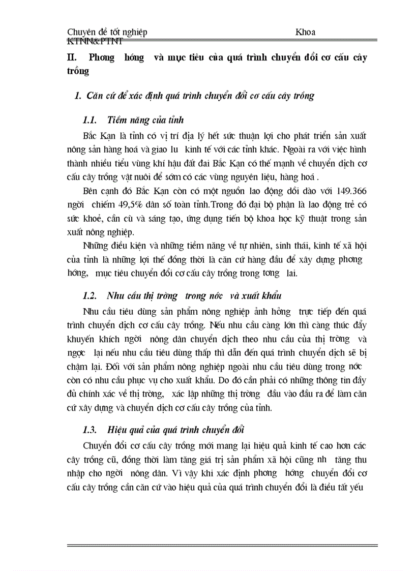 image for page Thực trạng và những giải pháp chủ yếu chuyển đổi cơ cấu cây trồng tỉnh Bắc Kạn 1