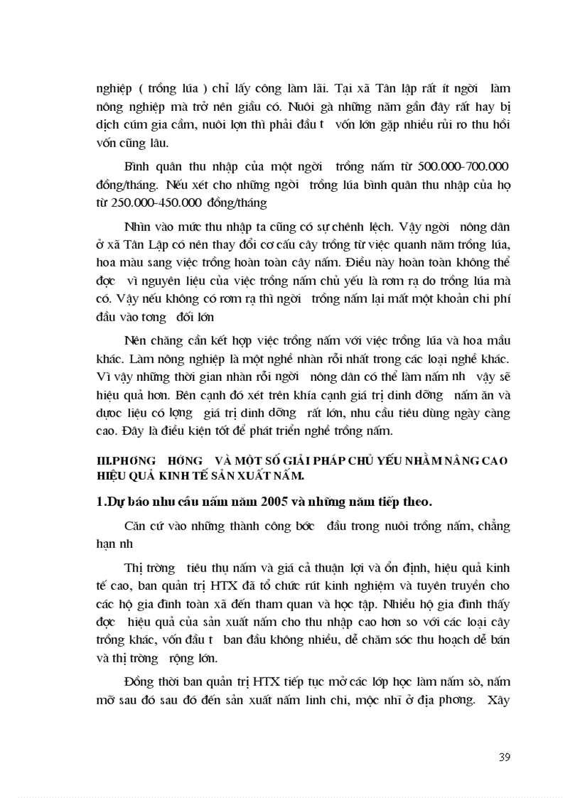 image for page Phân tích hiệu quả kinh tế của sản xuất nấm ở xã Tân Lập huyện Đan Phượng tỉnh Hà Tây