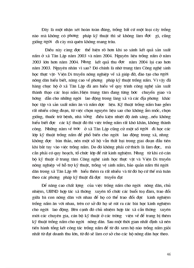 image for page Phân tích hiệu quả kinh tế của sản xuất nấm ở xã Tân Lập huyện Đan Phượng tỉnh Hà Tây