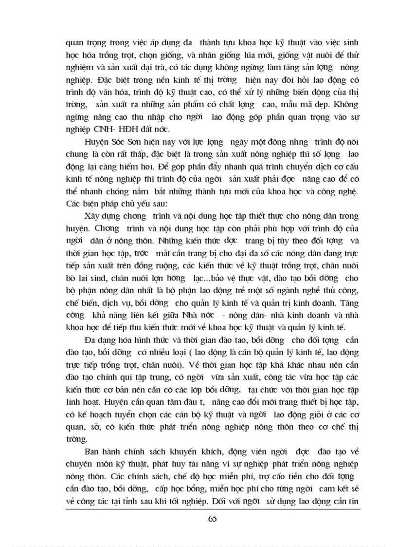 image for page Chuyển dịch cơ cấu kinh tế ngành nông nghiệp ở huyện Sóc Sơn Hà Nội