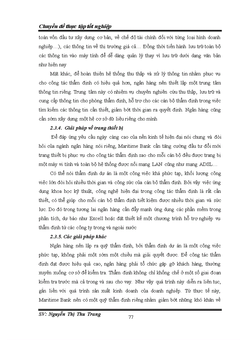 image for page Hoàn thiện công tác thẩm định tài chính dự án đầu tư vay vốn tại Ngân hàng TMCP Hàng Hải Việt Nam chi nhánh Cầu Giấy