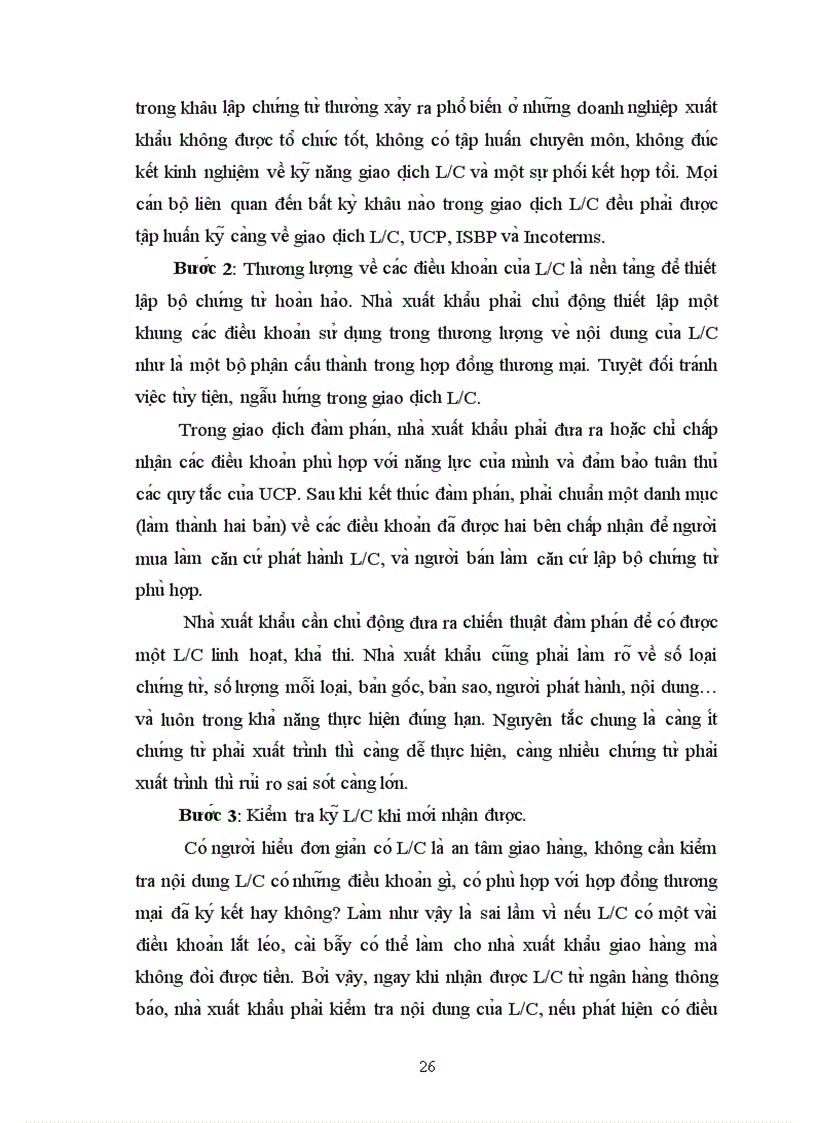 image for page Những sai sót trong việc lập bộ chứng từ thanh toán theo L C nguyên nhân và giải pháp phòng ngừa