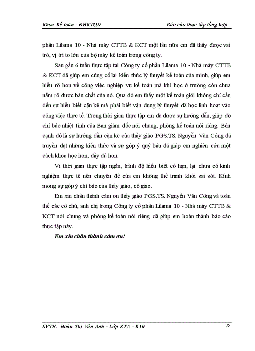 image for page Đánh giá về tình hình tổ chức hạch toán kế toán tại Công ty Cổ phần Lilama 10 Nhà máy chế tạo thiết bị và kết cấu thép