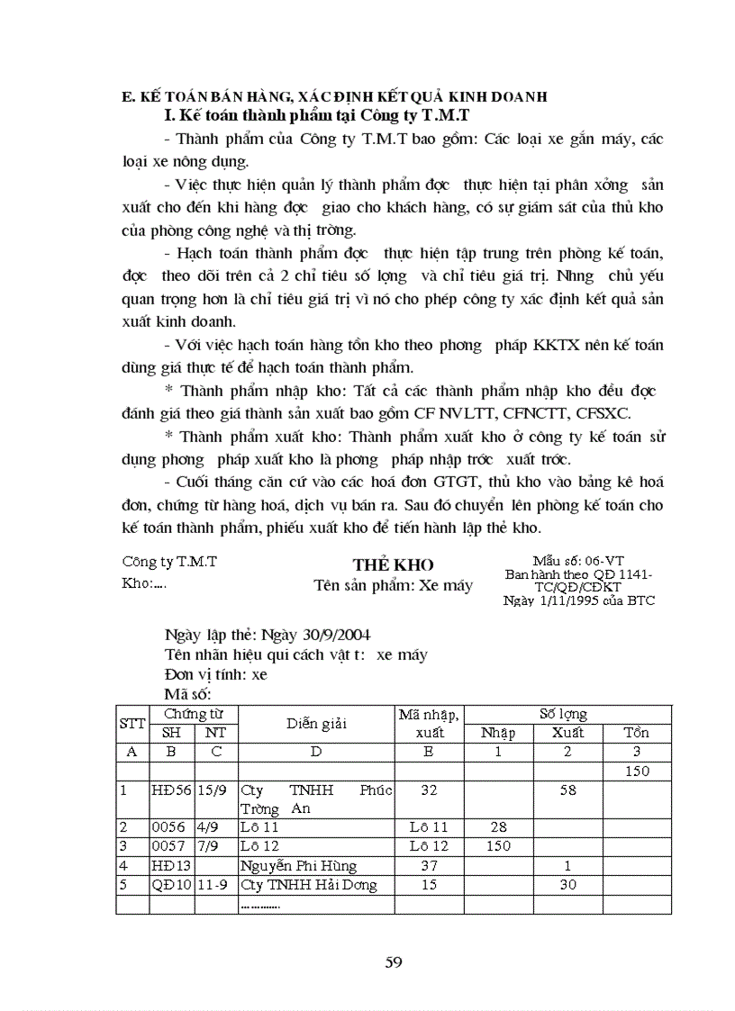 image for page Thực trạng công tác kế toán tập hợpchi phí sản xuất tính giá thành sản phẩm tại Công ty thương mại và sản xuất thiết bị vật tư giao thông vận tải