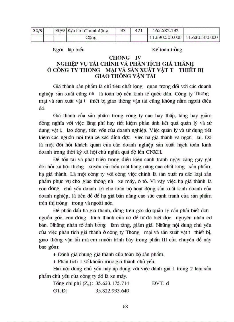 image for page Thực trạng công tác kế toán tập hợpchi phí sản xuất tính giá thành sản phẩm tại Công ty thương mại và sản xuất thiết bị vật tư giao thông vận tải