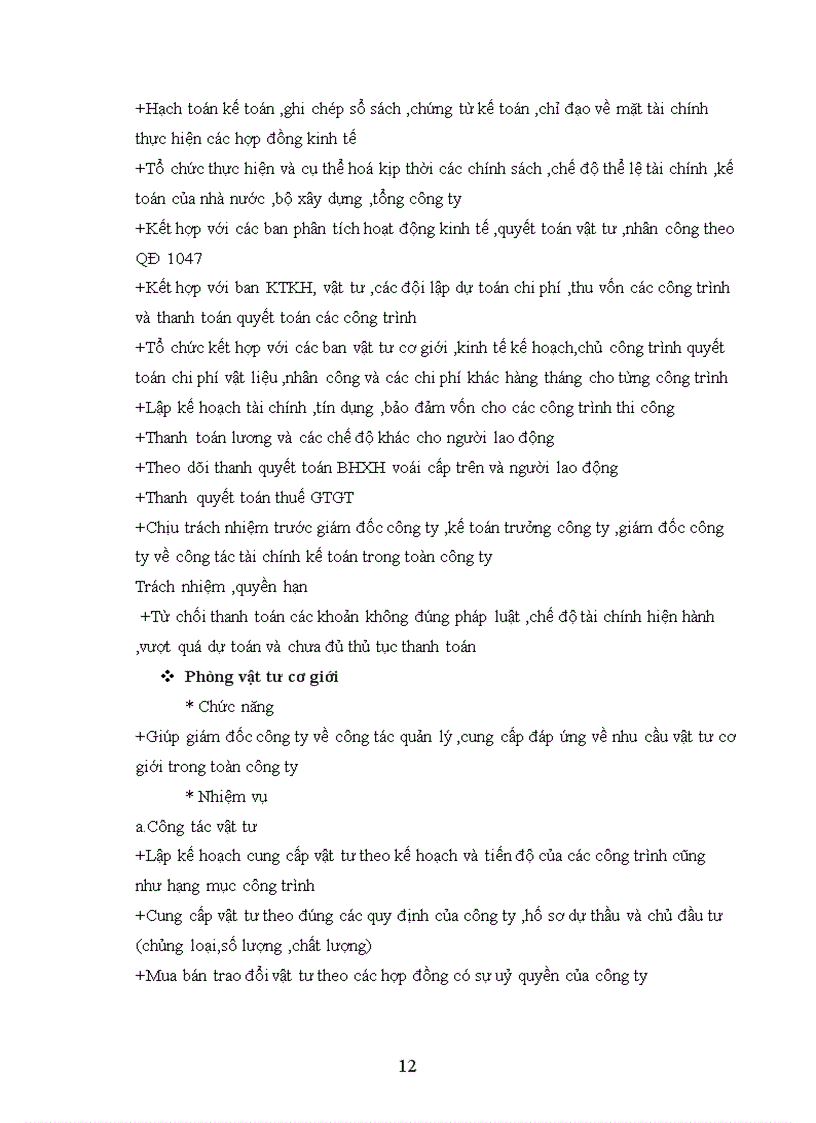 image for page Báo cáo thực tập tại Công ty cổ phần đầu tư và xây lắp Sông Đà