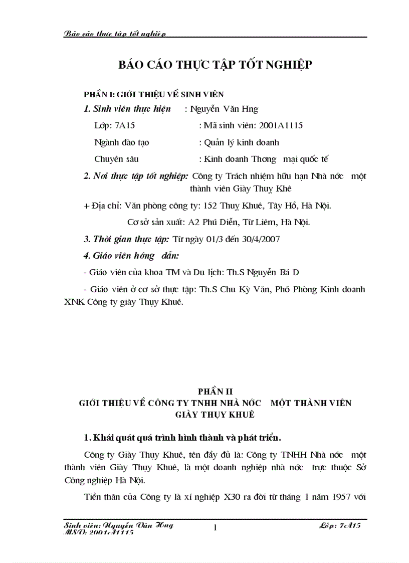 image for page Báo cáo thực tập tại Công ty Trách nhiệm hữu hạn Nhà nước một thành viên Giày Thuỵ Khê