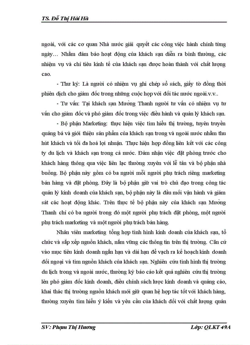 image for page Hoàn thiện hệ thống marketing mix của khách sạn mường thanh hà nội