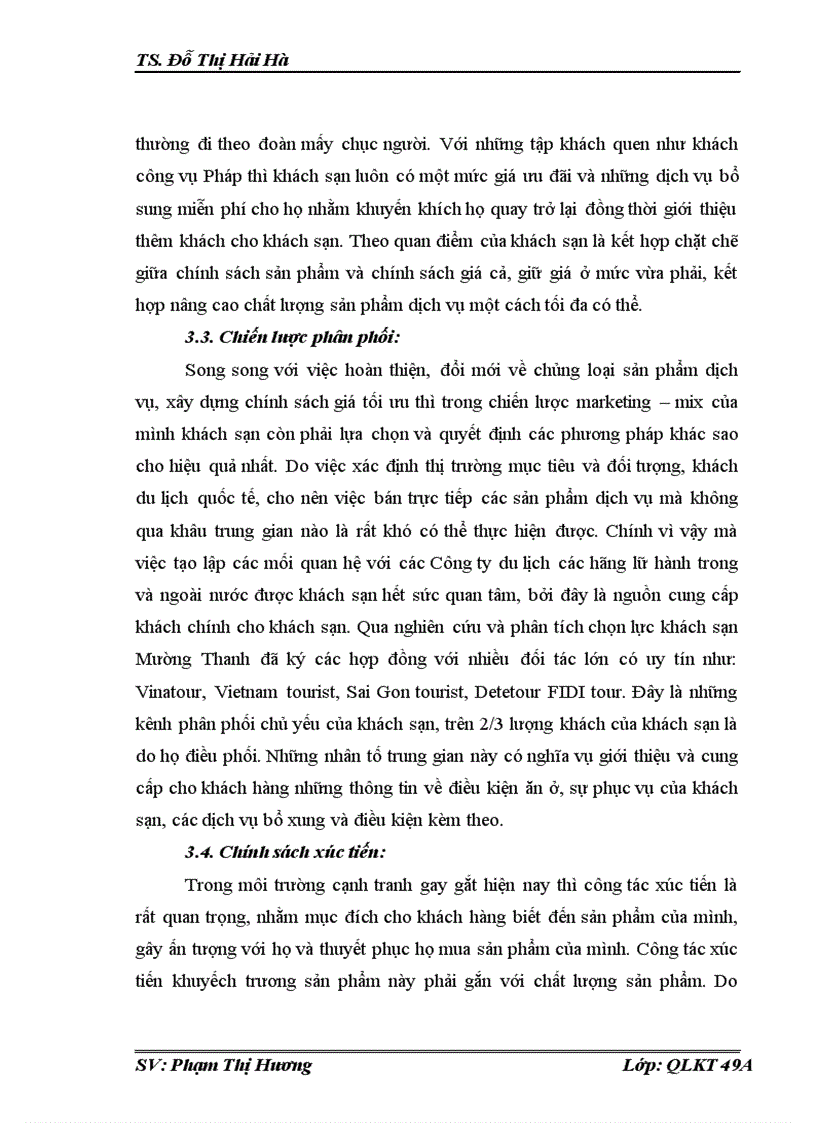 image for page Hoàn thiện hệ thống marketing mix của khách sạn mường thanh hà nội