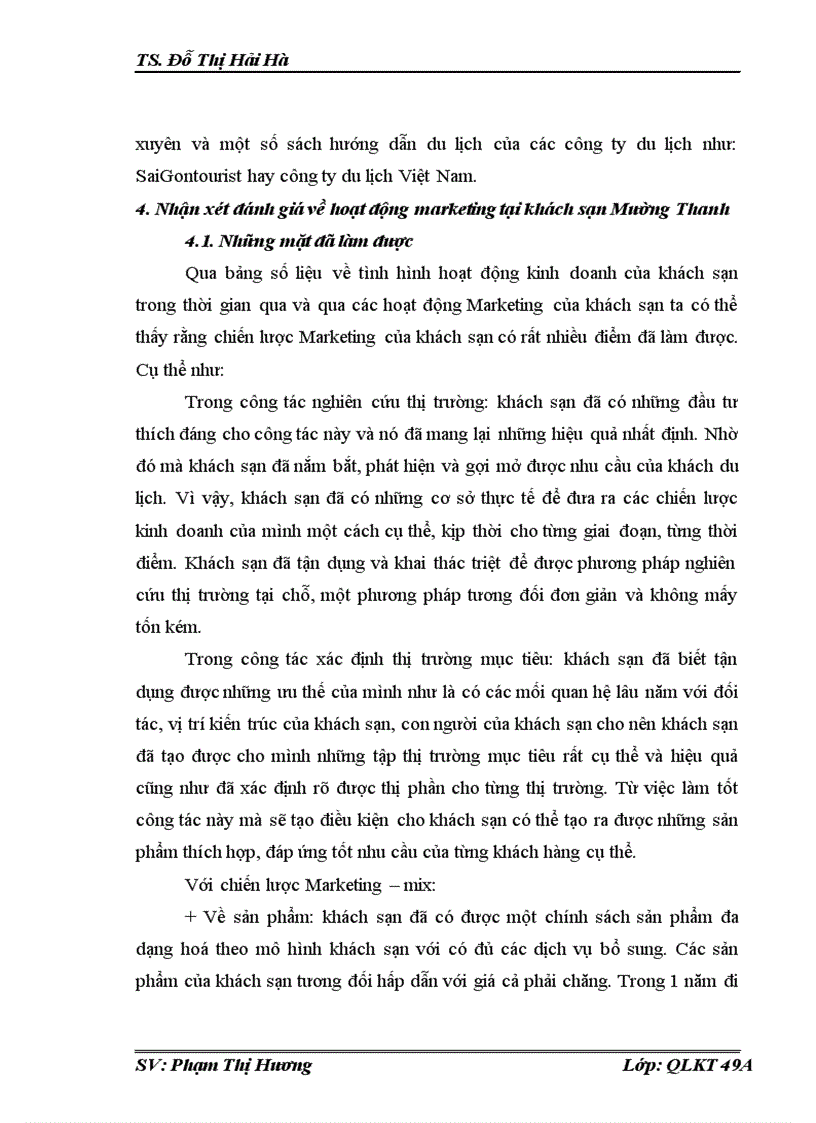 image for page Hoàn thiện hệ thống marketing mix của khách sạn mường thanh hà nội