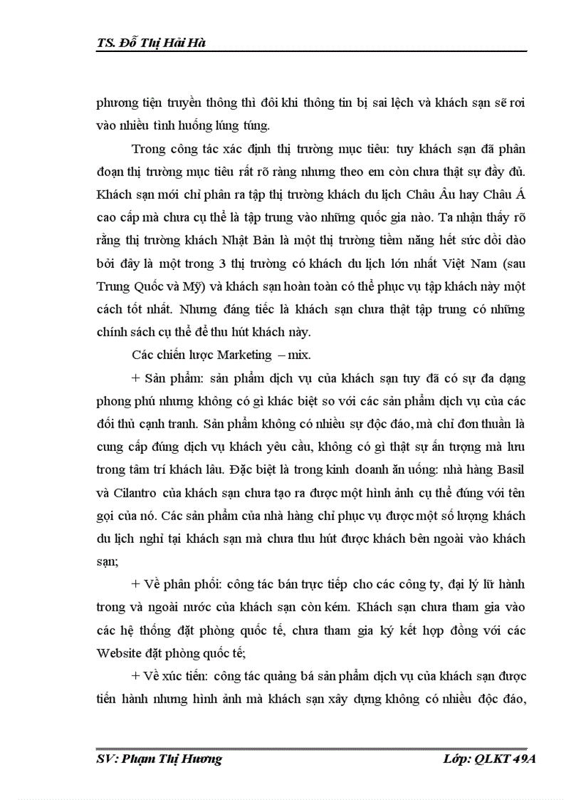 image for page Hoàn thiện hệ thống marketing mix của khách sạn mường thanh hà nội