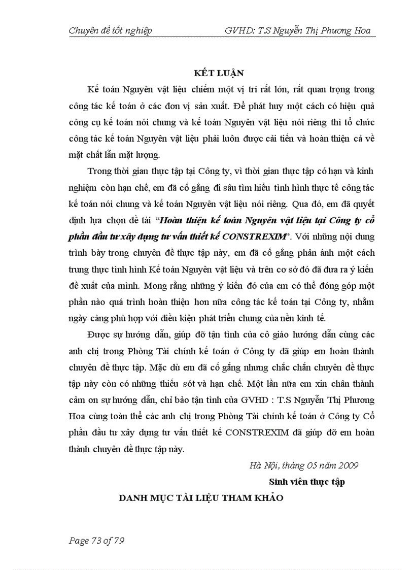image for page Hoàn thiện kế toán Nguyên vật liệu tại Công ty Cổ phần xây dựng tư vấn thiết kế CONSTREX