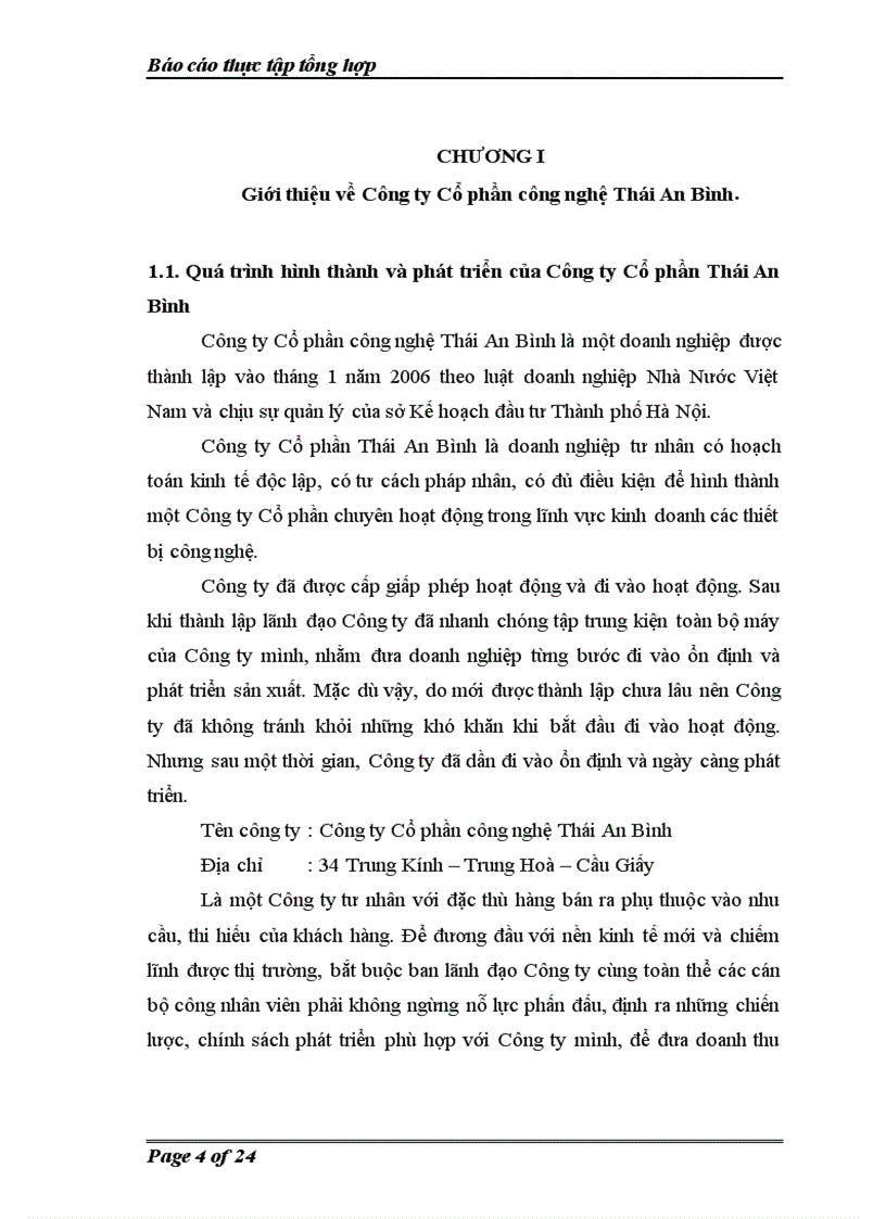 image for page Các Định hướng phát triển của Công ty cổ phần công nghệ Thái An Bình