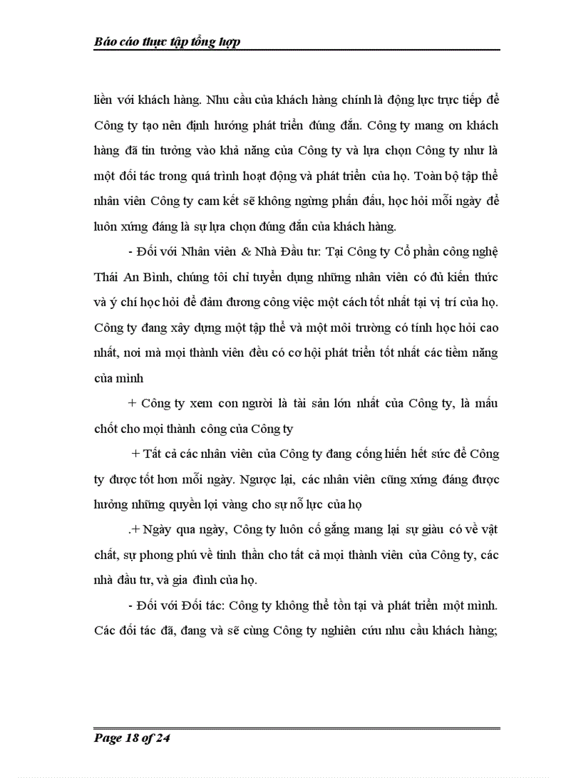 image for page Các Định hướng phát triển của Công ty cổ phần công nghệ Thái An Bình