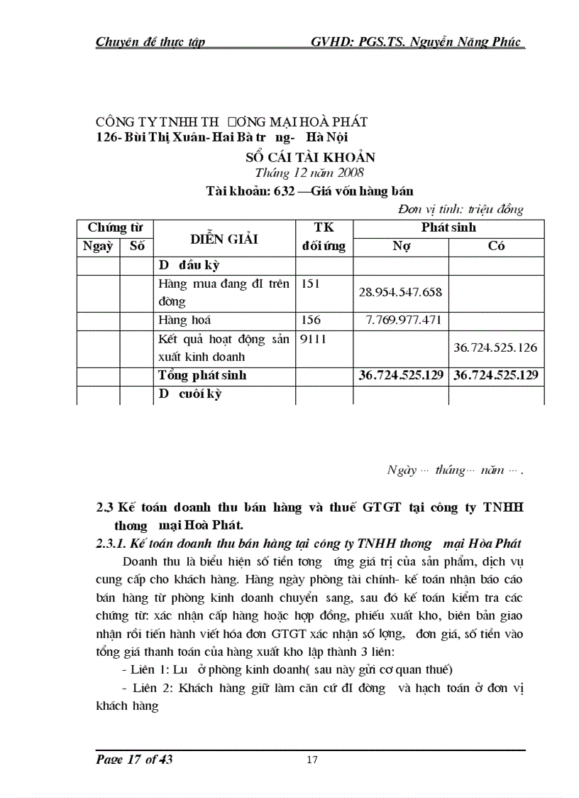 image for page Kế toán bán hàng và xác định kết quả bán hàng tại công ty TNHH thương mại Hoà Phát 1