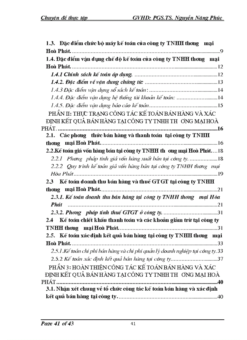 image for page Kế toán bán hàng và xác định kết quả bán hàng tại công ty TNHH thương mại Hoà Phát 1