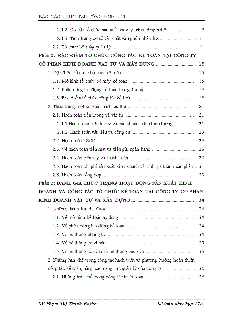 image for page Đặc điểm tổ chức công tác kế toán tại công ty cổ phần Kinh doanh vật tư và xây dựng 1