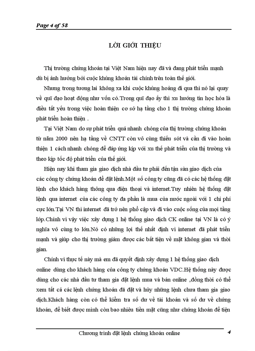 image for page Chương trình đặt lệnh chứng khoán online