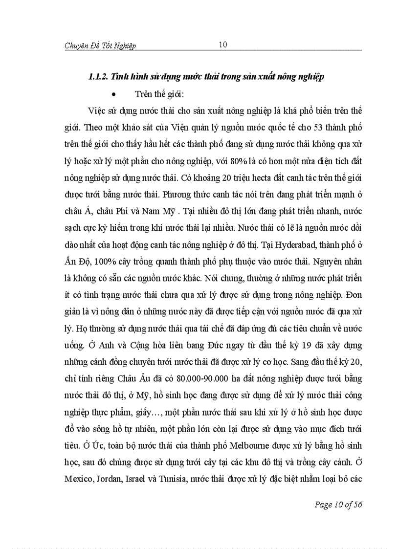 image for page Đánh giá hiệu quả của việc sử dụng nước thải từ sông Tô Lịch trong sản xuất rau tại thôn Bằng B Hoàng Liệt Hoàng Mai