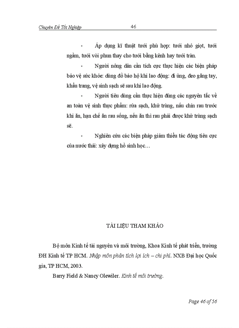 image for page Đánh giá hiệu quả của việc sử dụng nước thải từ sông Tô Lịch trong sản xuất rau tại thôn Bằng B Hoàng Liệt Hoàng Mai