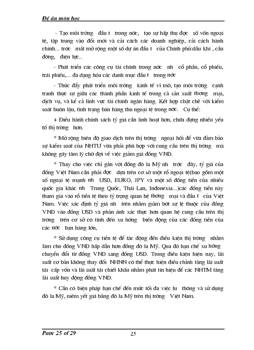 image for page Ảnh hưởng của tình trạng đô la hoá đối với nền kinh tế Việt Nam nguyên nhân và giải pháp khắc phục