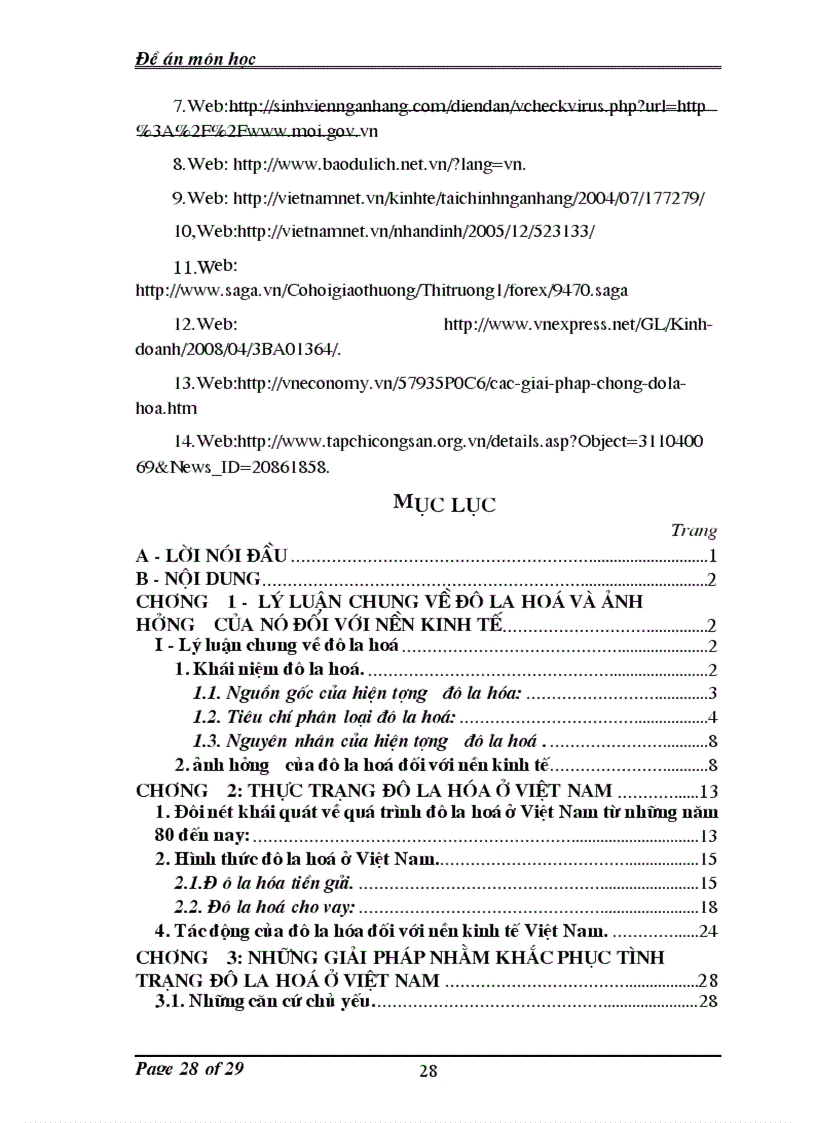 image for page Ảnh hưởng của tình trạng đô la hoá đối với nền kinh tế Việt Nam nguyên nhân và giải pháp khắc phục