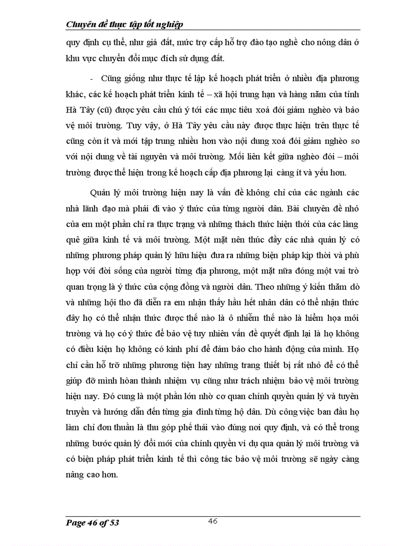 image for page Đề xuất 1 số giải pháp quản lý môi trường tại các xã nghèo tại Hà Nội Hà Tây cũ