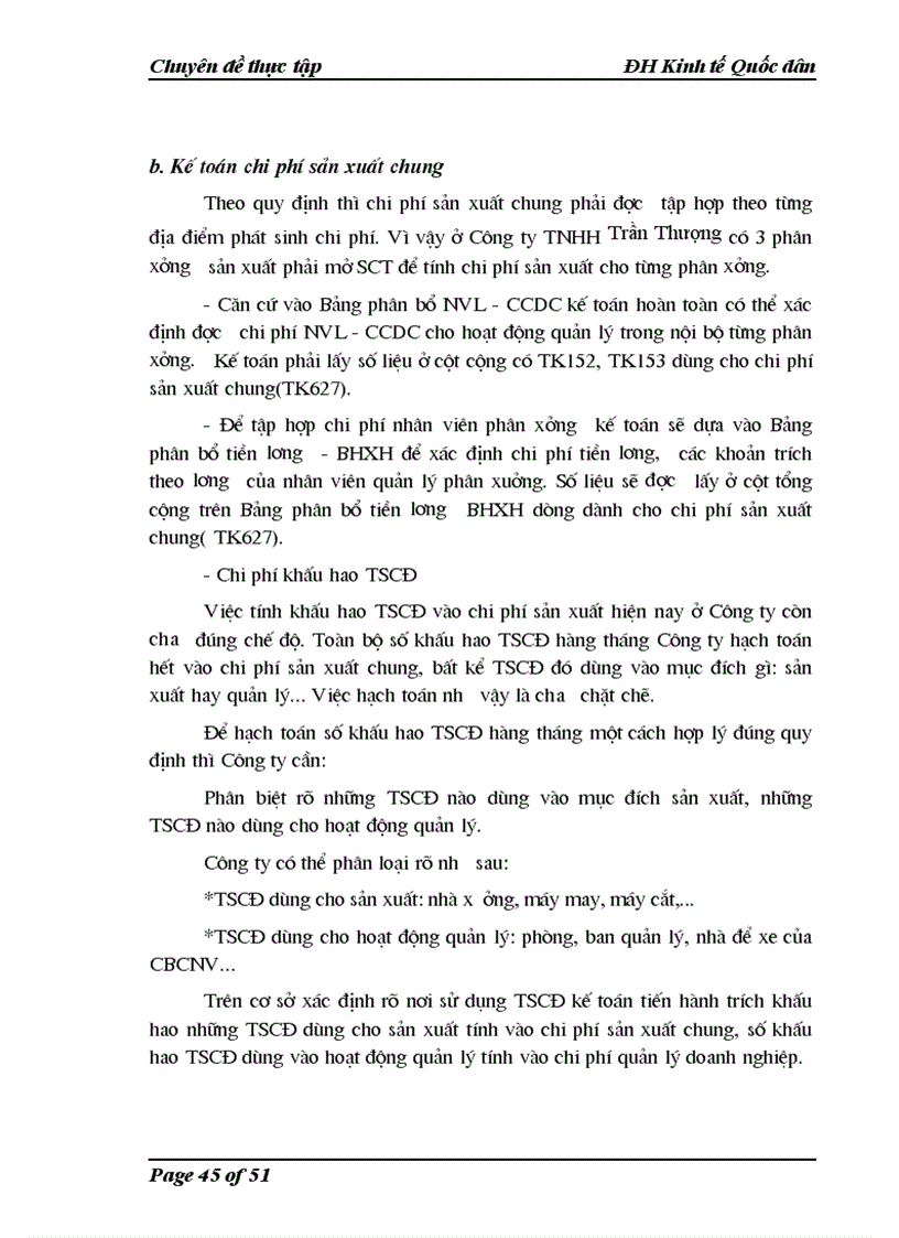 image for page Hoàn thiện kế toán chi phí sản xuất và tính giá thành sản phẩm in bao bì tại Công ty TNHH Trần Thượng