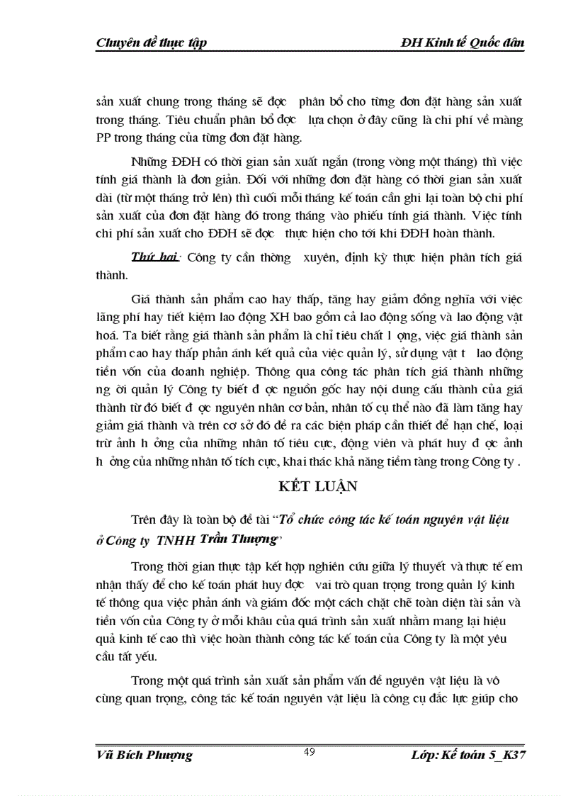 image for page Hoàn thiện kế toán chi phí sản xuất và tính giá thành sản phẩm in bao bì tại Công ty TNHH Trần Thượng