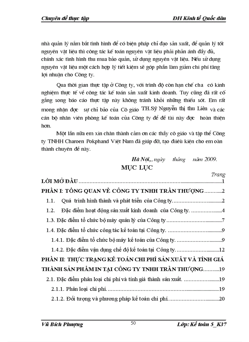 image for page Hoàn thiện kế toán chi phí sản xuất và tính giá thành sản phẩm in bao bì tại Công ty TNHH Trần Thượng