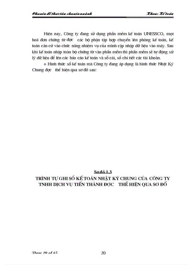 image for page Hoàn thiện kế toán tiền lương và các khoản trích theo lương tại Công ty Trách Nhiệm Hữu Hạn Dịch vụ Tiến Thành 1