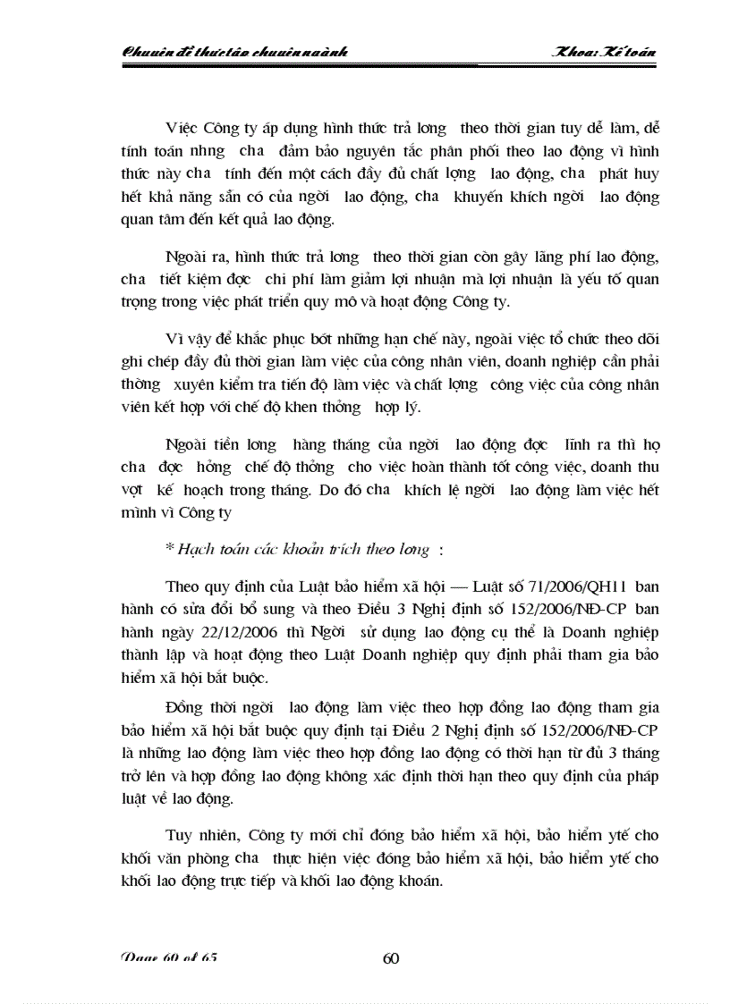 image for page Hoàn thiện kế toán tiền lương và các khoản trích theo lương tại Công ty Trách Nhiệm Hữu Hạn Dịch vụ Tiến Thành 1
