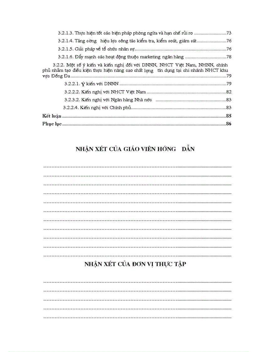 image for page Giải pháp nâng cao chất lượng tín dụng khi cho vay Doanh nghiệp Nhà nươớc tại Chi nhánh Ngân hàng Công thươơng Khu vực Đống Đa