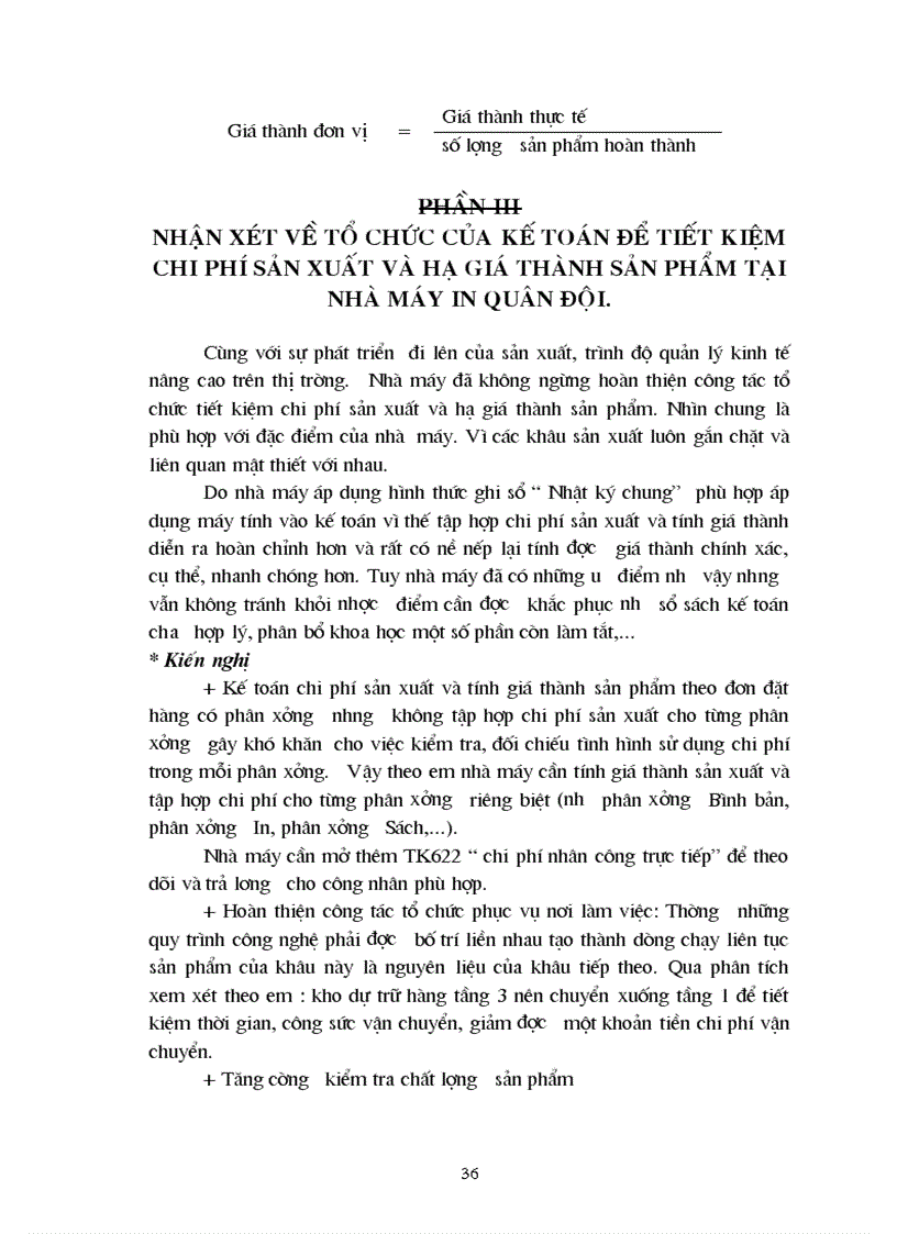 image for page Công tác hạch toán kế toán của Nhà máy In Quân đội 1