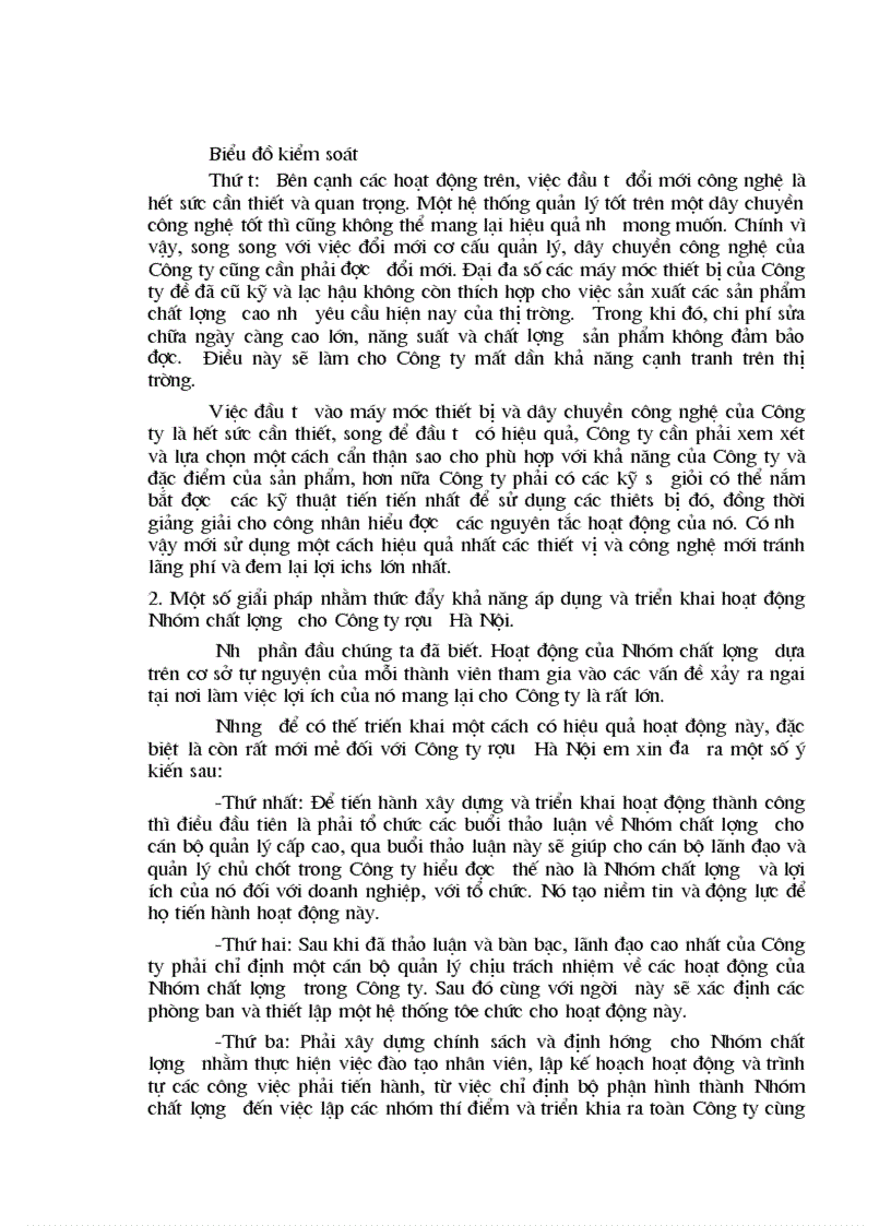 image for page Phân tích thực trạng tình hình quản lý chất lượng của Công ty Rượu Hà Nội