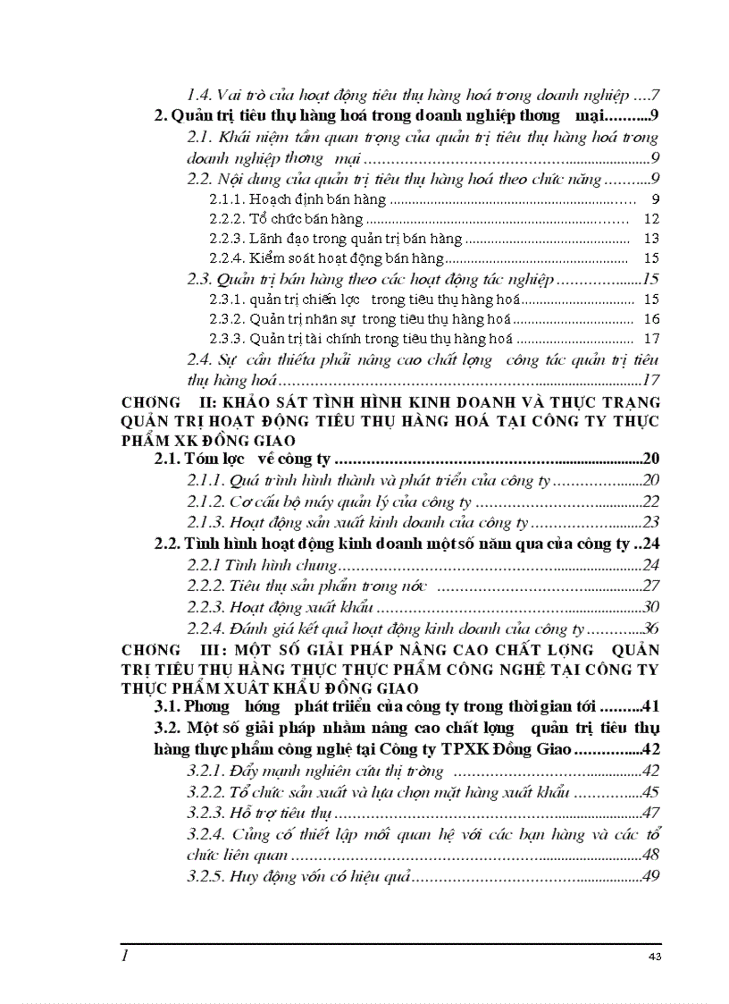image for page Một số giải pháp nhằm nâng cao chất lượng quản trị tiêu thụ hàng thực phẩm công nghệ tại công ty thực phẩm xuất khẩu Đồng Giao 1