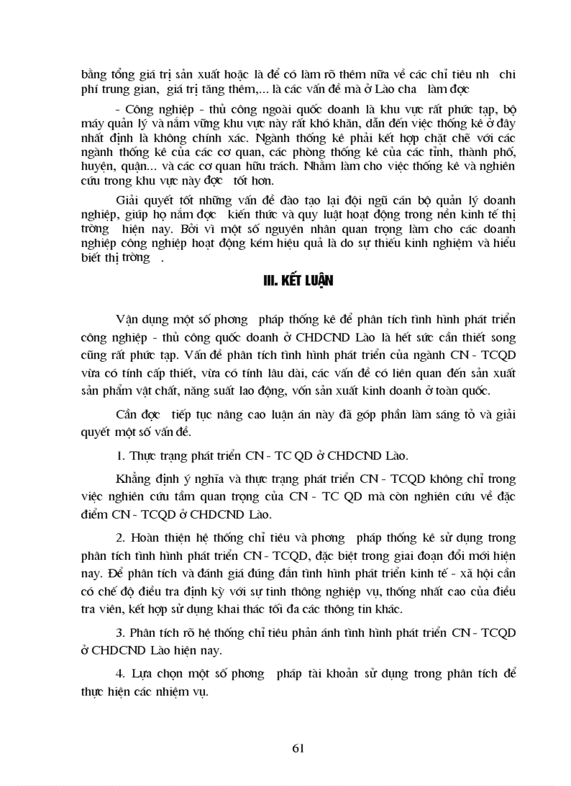 image for page Vận dụng một số phương pháp thống kê để phân tích tình hình phát triển công nghiệp thủ công ở CHDCND Lào giai đoạn 1985 1989 và dự báo giai đoạn 2002 2007