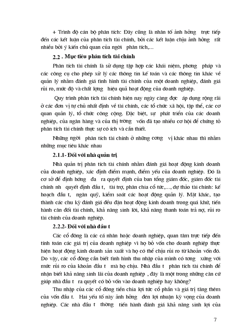 image for page Ứng dụng phương pháp tỷ số và so sánh vào phân tích tài chính tại công ty may Đức Giang